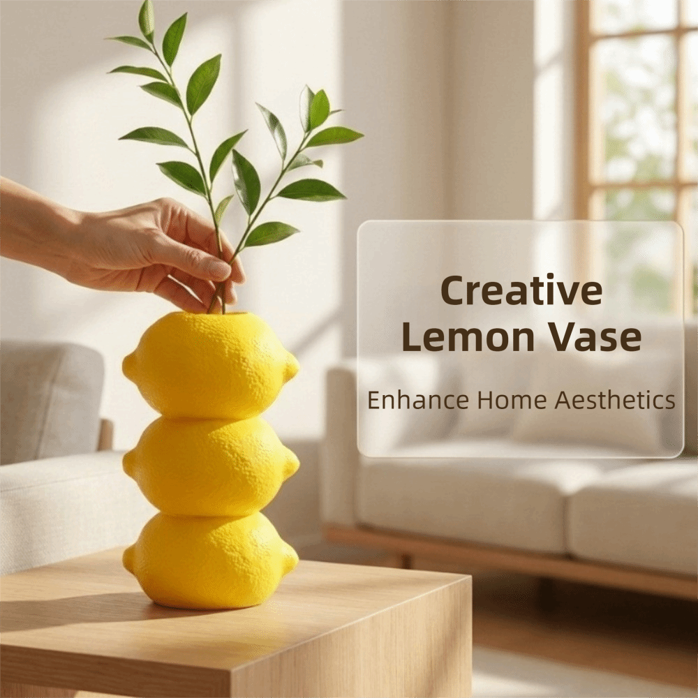 3D Printing Vase - Jarrón Decorativo con Diseño de Limón