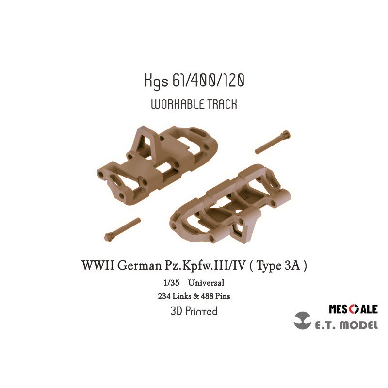 3D Printing Ultem - ET 1/35 P35-020 Pz.Kpfw.III/IV (Tipo 3A)