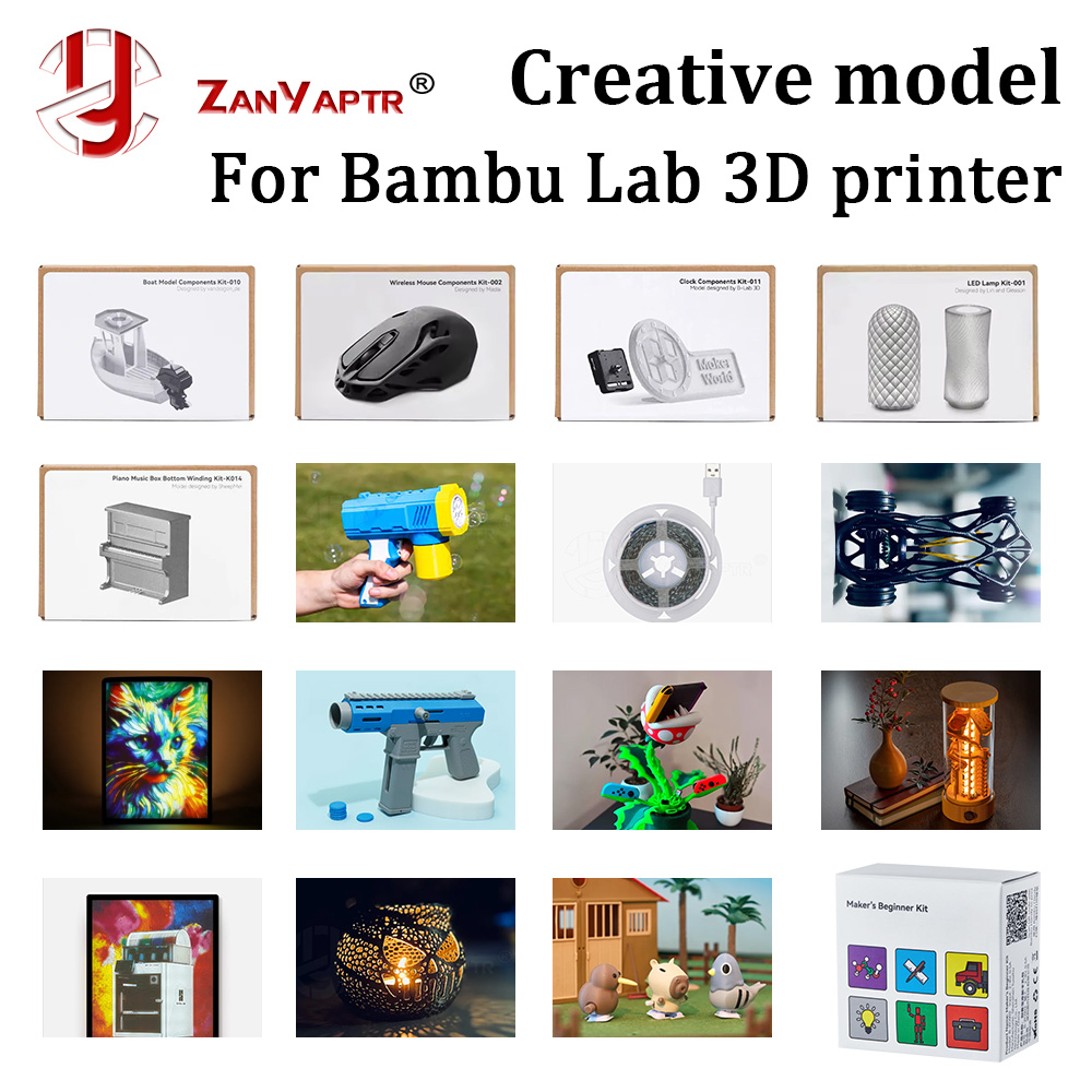 3D Printing Laptop - Componentes creativos DIY para Bambu Lab: