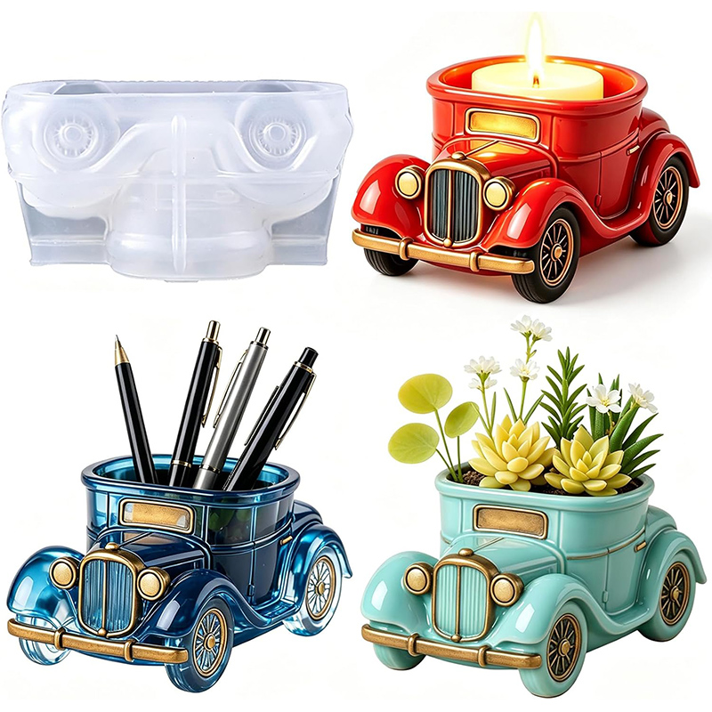 3D Printing Vase - Molde de silicona 3D vintage para