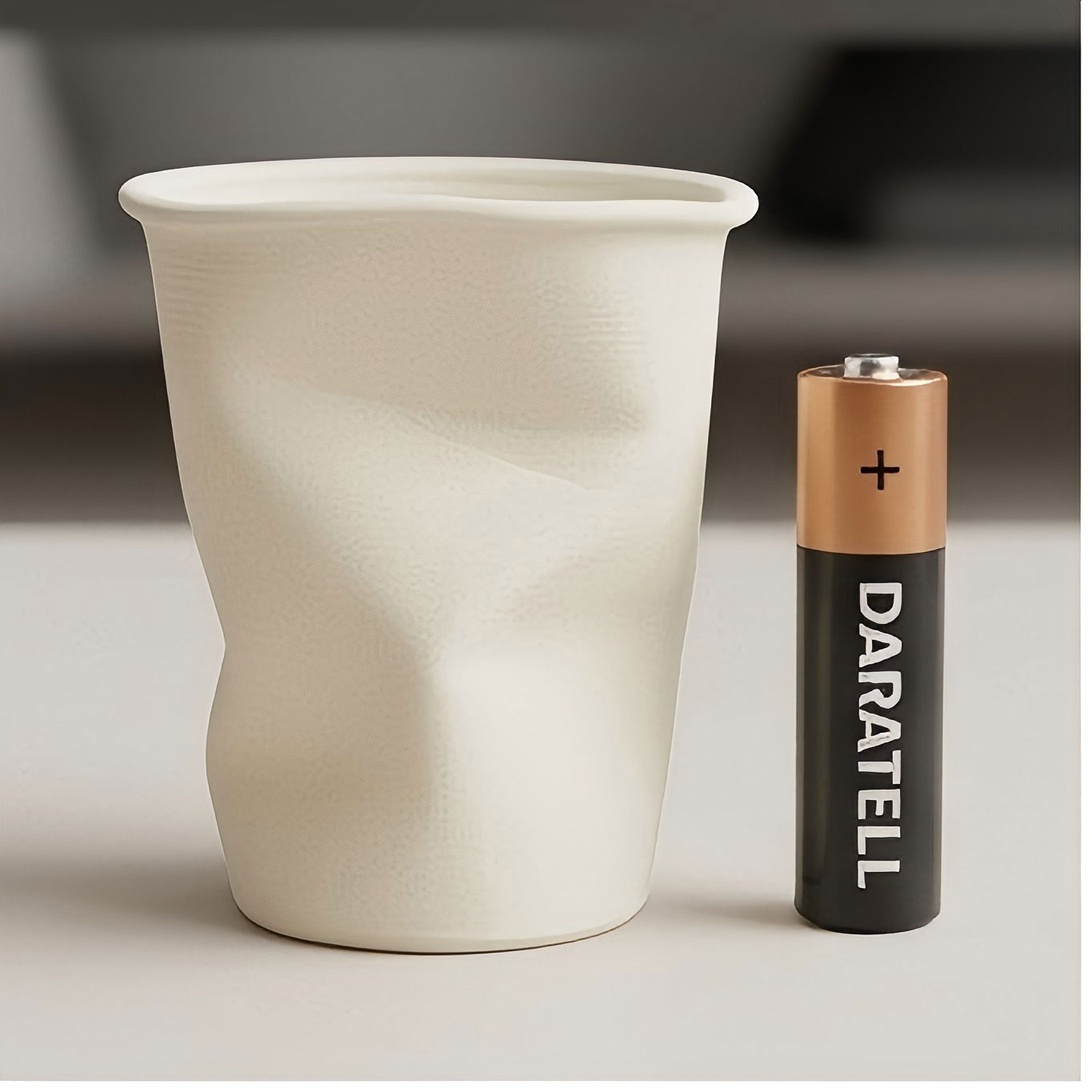 3D Printing Vase - Portaplumas con Forma de Vaso Arrugado,