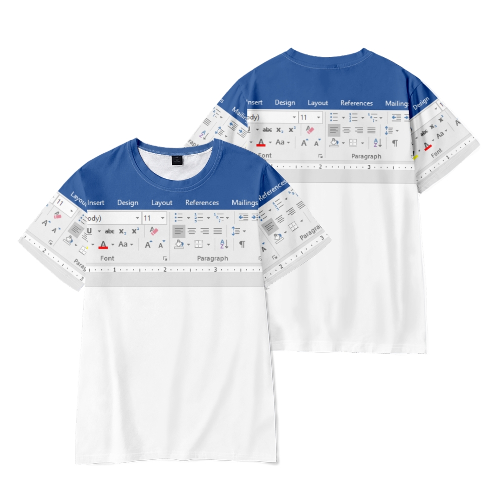 3D Printing Design Software - Camiseta informal 3D Excel para Hombre