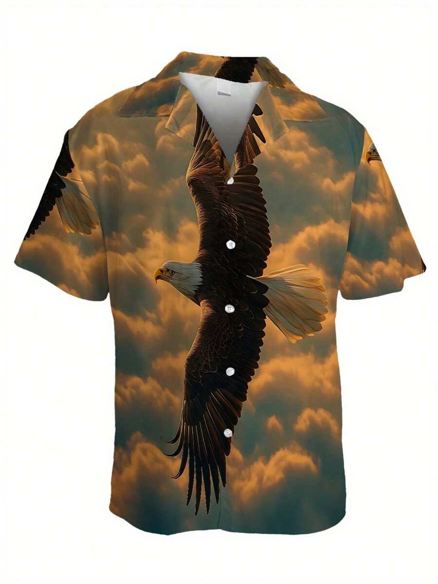 3D Printing Eagle - Soaring Eagle - Camisa informal de