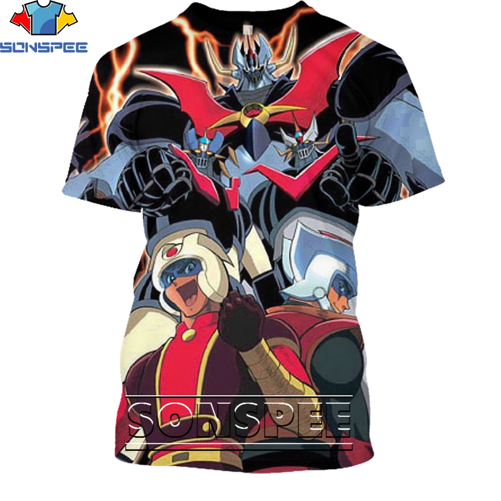 3D Printing Z Hop - SONSPEE-camisetas con estampado 3D de Mazinger