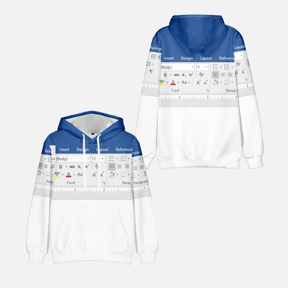 3D Printing Design Software - Sudadera con capucha Excel informal 3D