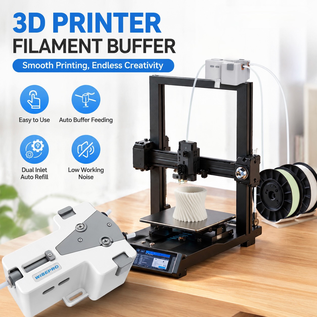 Abs Filament Spool - Filamento para Impresora 3D WISEPRO Tangent