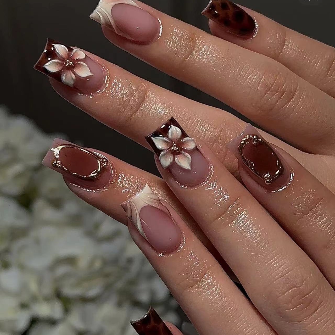3D Printing Jobs - Uñas postizas cortas cuadradas para mujer,