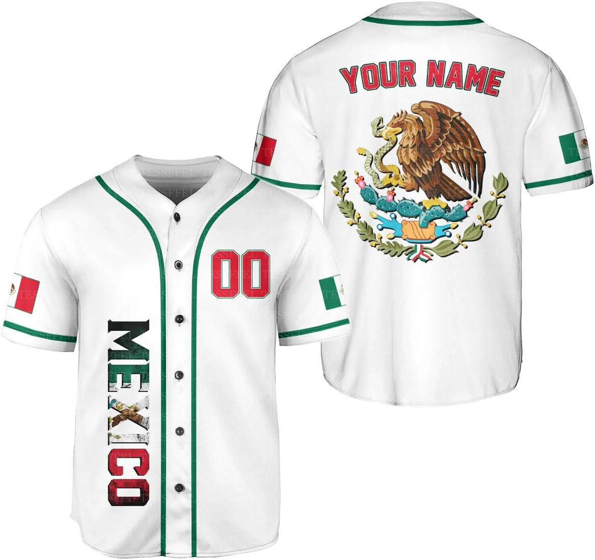 3D Printing Eagle - Camiseta de Béisbol Retro Unisex con