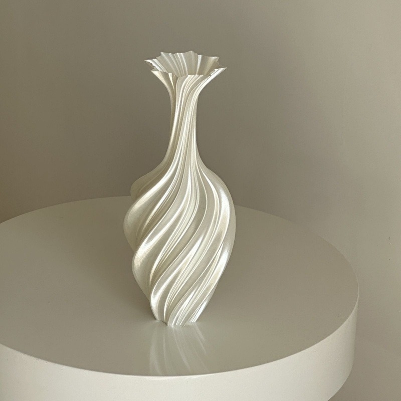 3D Printing Vase - Jarrón Abstracto Retorcido Impreso en 3D,