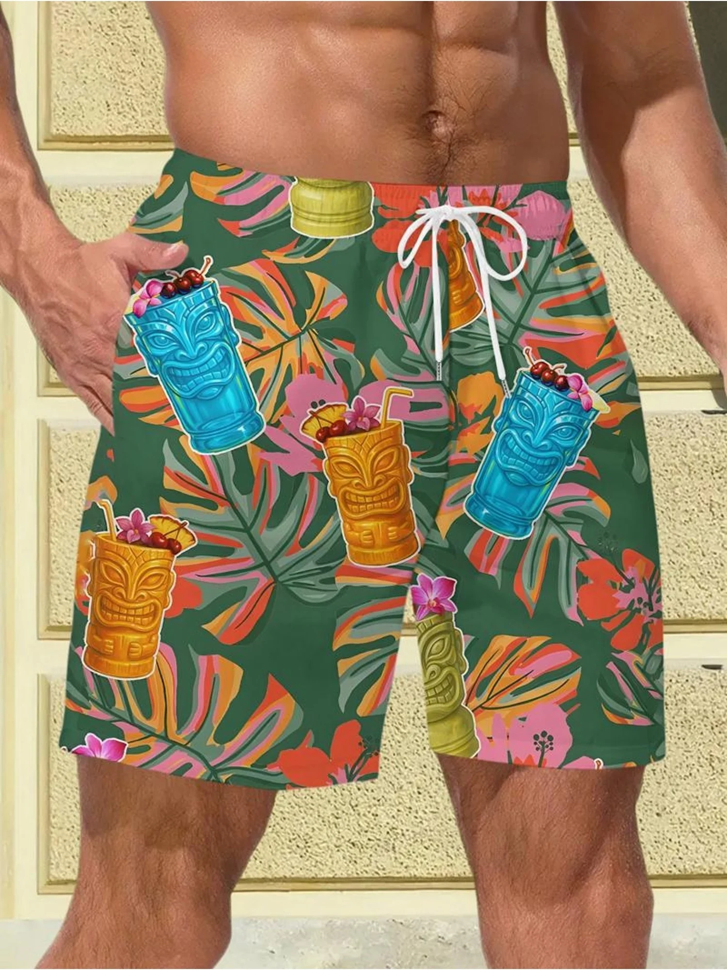 Pantalones cortos de playa con - 3D Printing Bali reseña y precio
