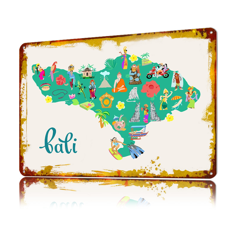 Póster con Ilustración del Map - 3D Printing Bali reseña y precio