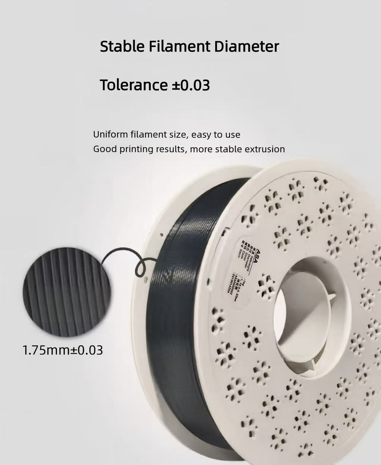 Filamento ASA de 1.75mm, 1KG,  - Asa Filament Outdoor reseña y precio