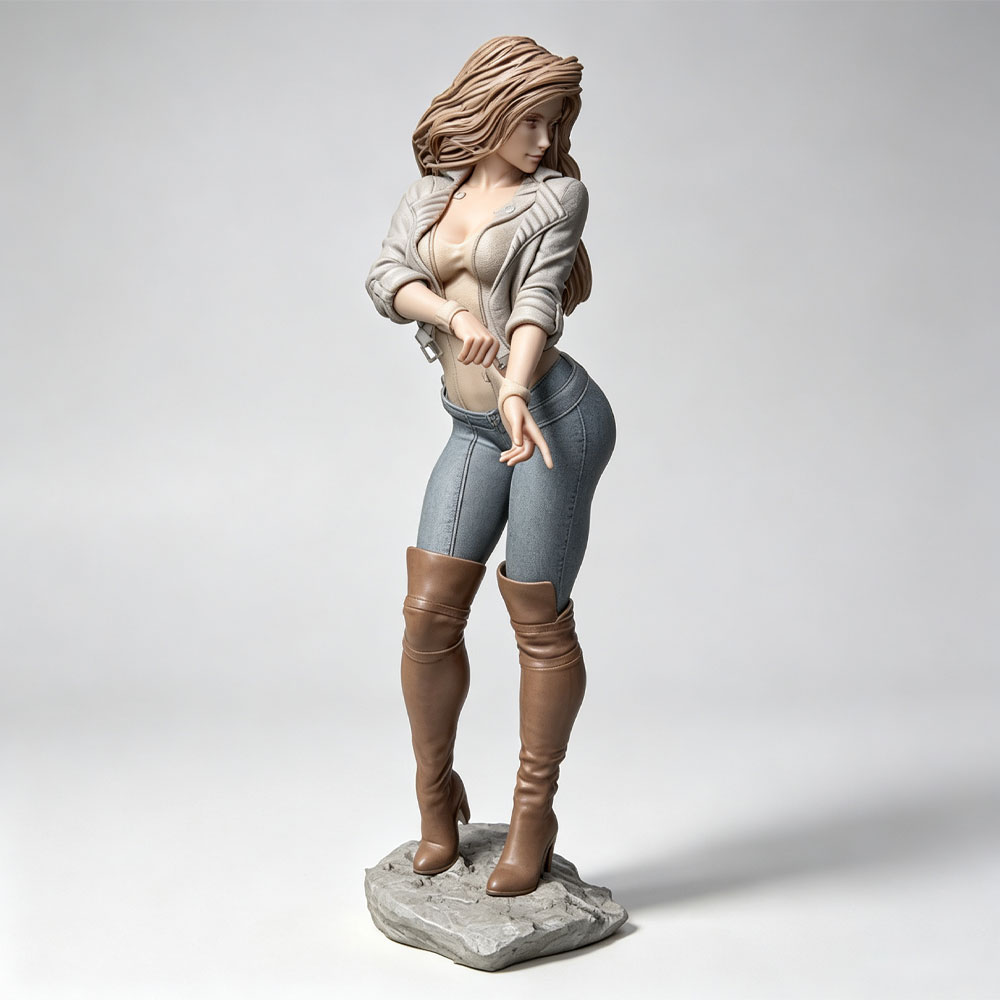 Personaje femenino realista y  - 3D Printing Ultem reseña y precio