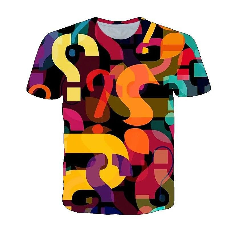 Fun Question Mark T Shirt For  - 3D Printing Question reseña y precio