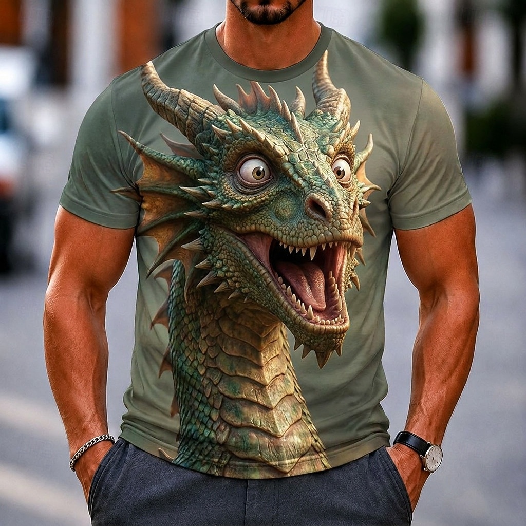 Camiseta de Cuello Redondo con - 3D Printing Question reseña y precio