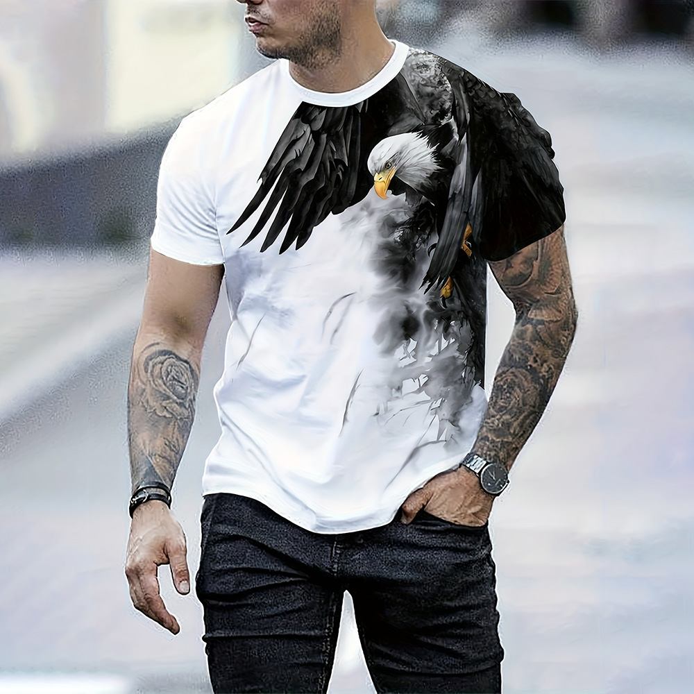 Camiseta deportiva con estampa - 3D Printing Eagle reseña y precio