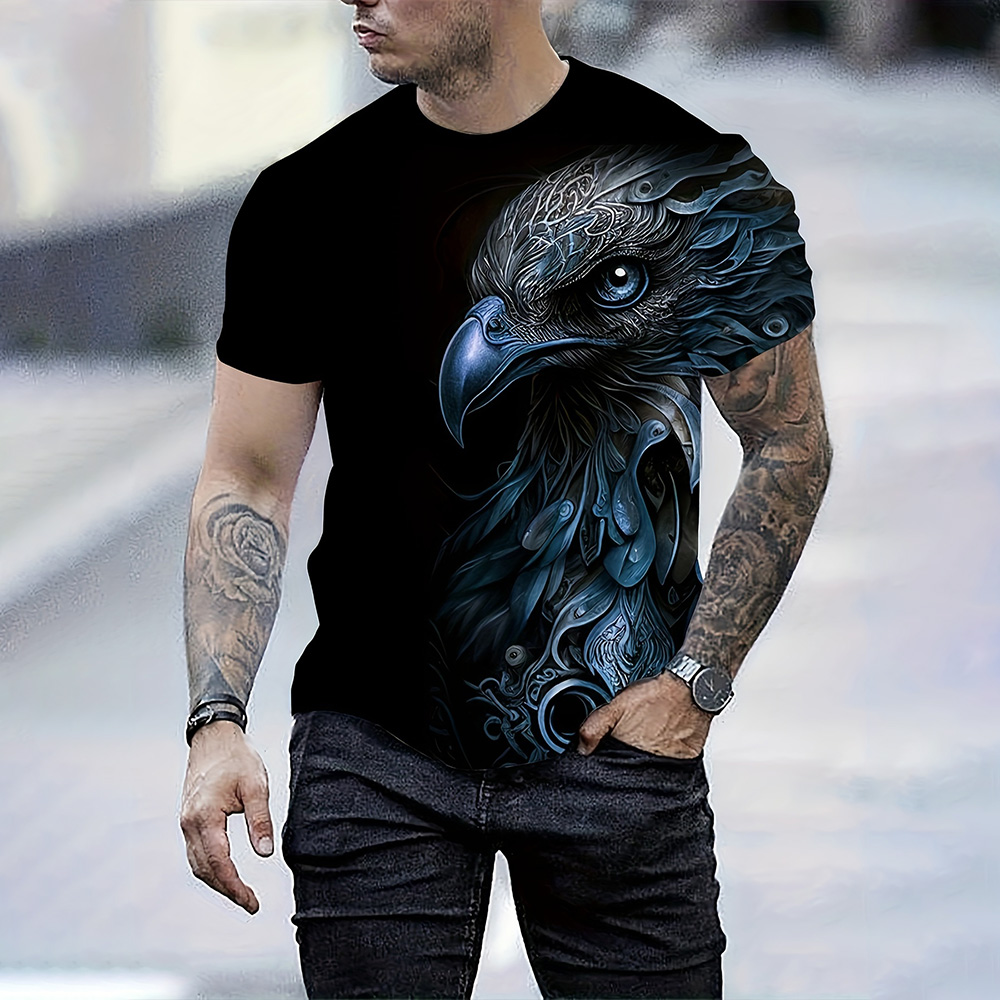 Camiseta deportiva con estampa - 3D Printing Eagle reseña y precio