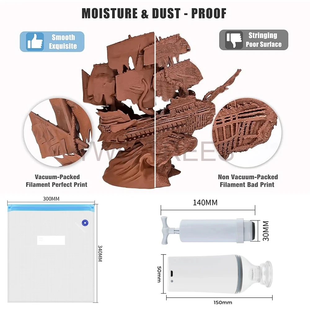 Bolsa de Vacío para Impresión  - Abs Filament Spool reseña y precio