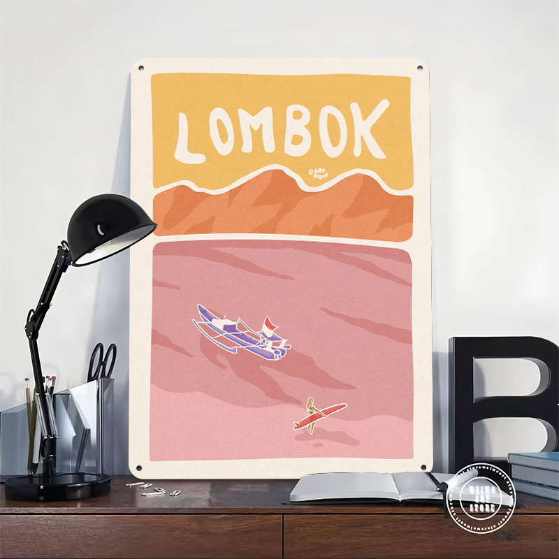 Póster de Surf de Bali Lombok, - 3D Printing Bali reseña y precio